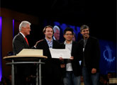 President Clinton, Chad Hurley, Steve Chen, and Larry Page