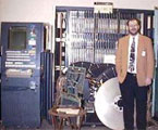 Dan Reed with ILLIAC IV components