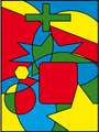 Four-color map example